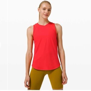 Lululemon Sculpt Tank in Carnation Red